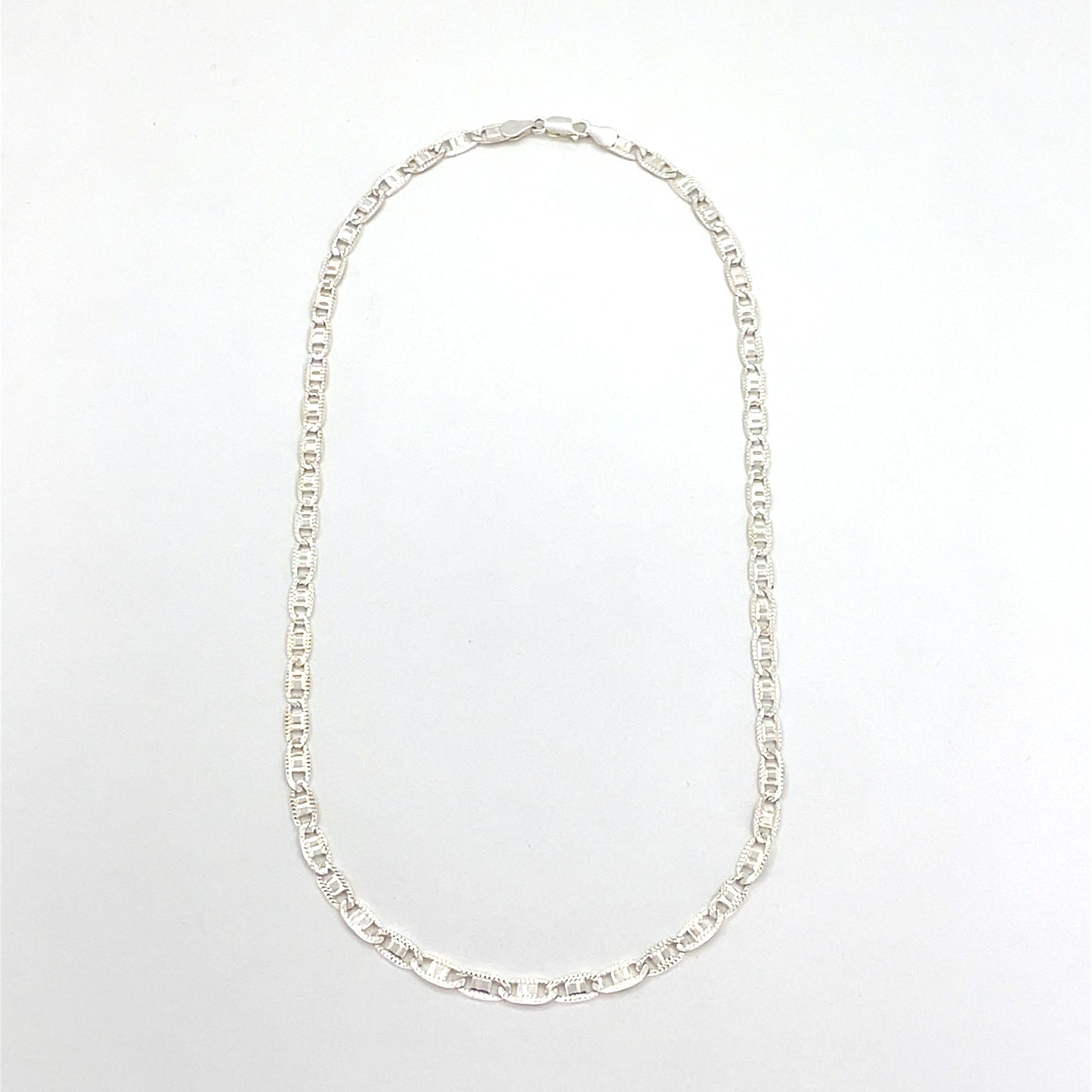 Sterling Silver Necklace | Valentino Style, 20 inch