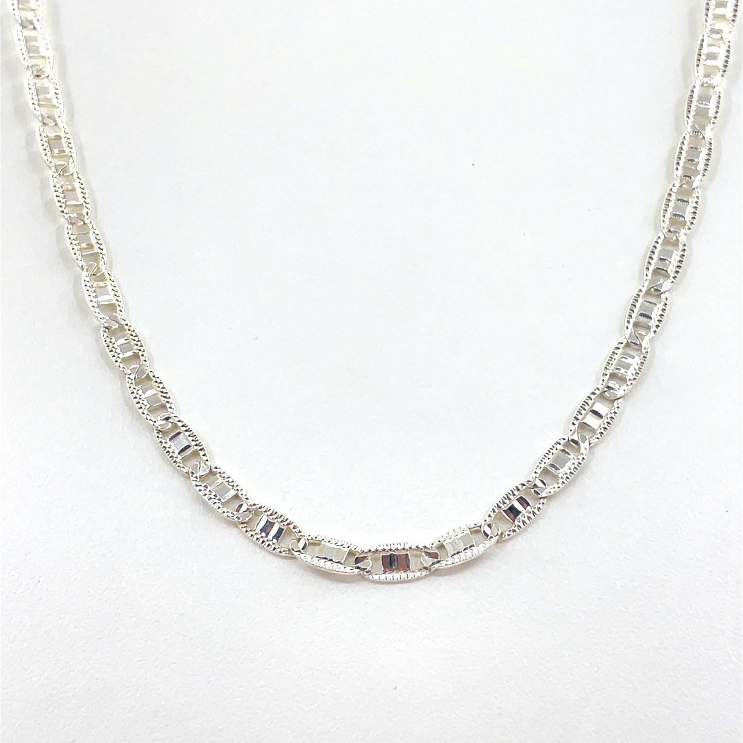 Sterling Silver Necklace | Valentino Style, 20 inch