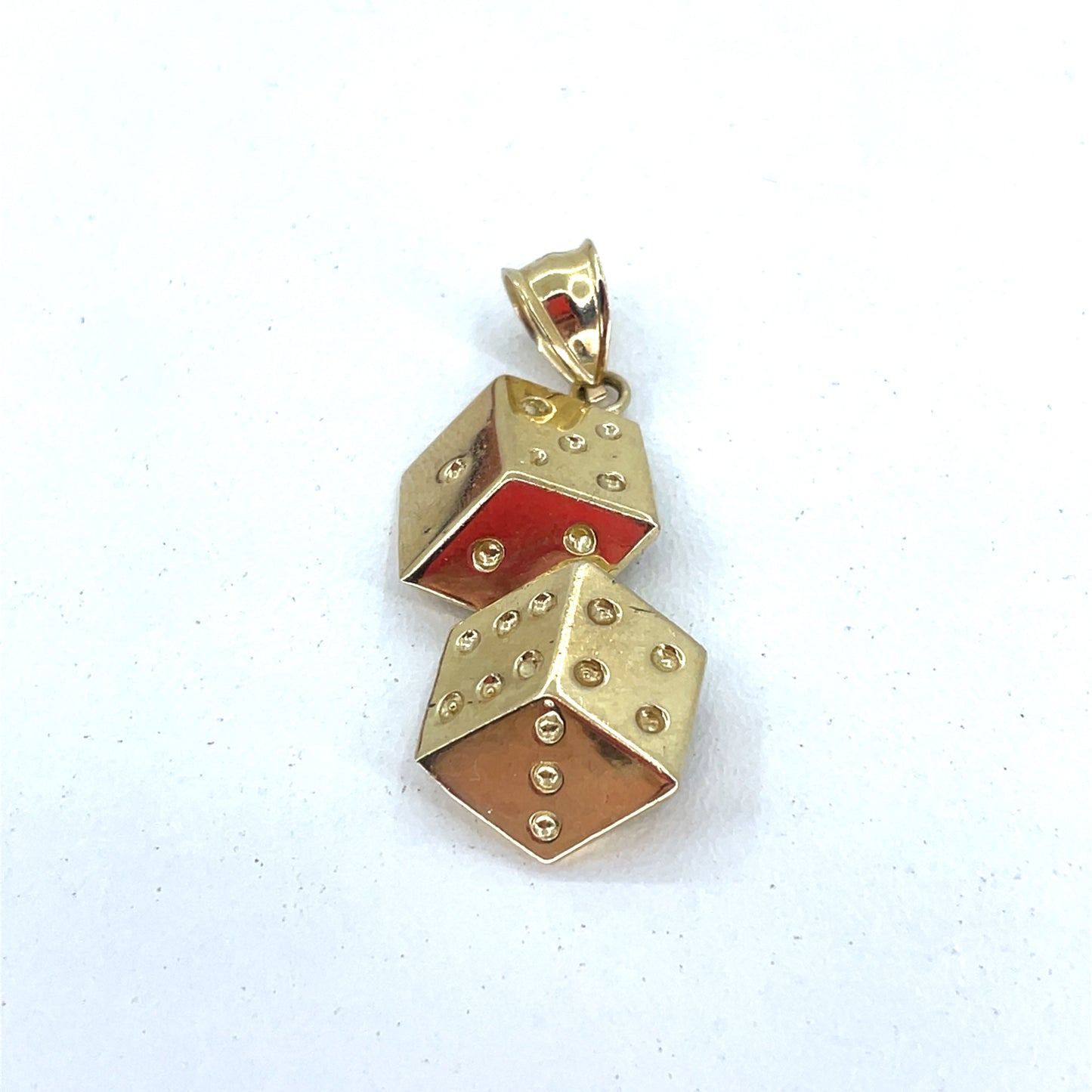 10Kt Yellow Gold Pendant | Two Dice Pendant, 4.16 grams