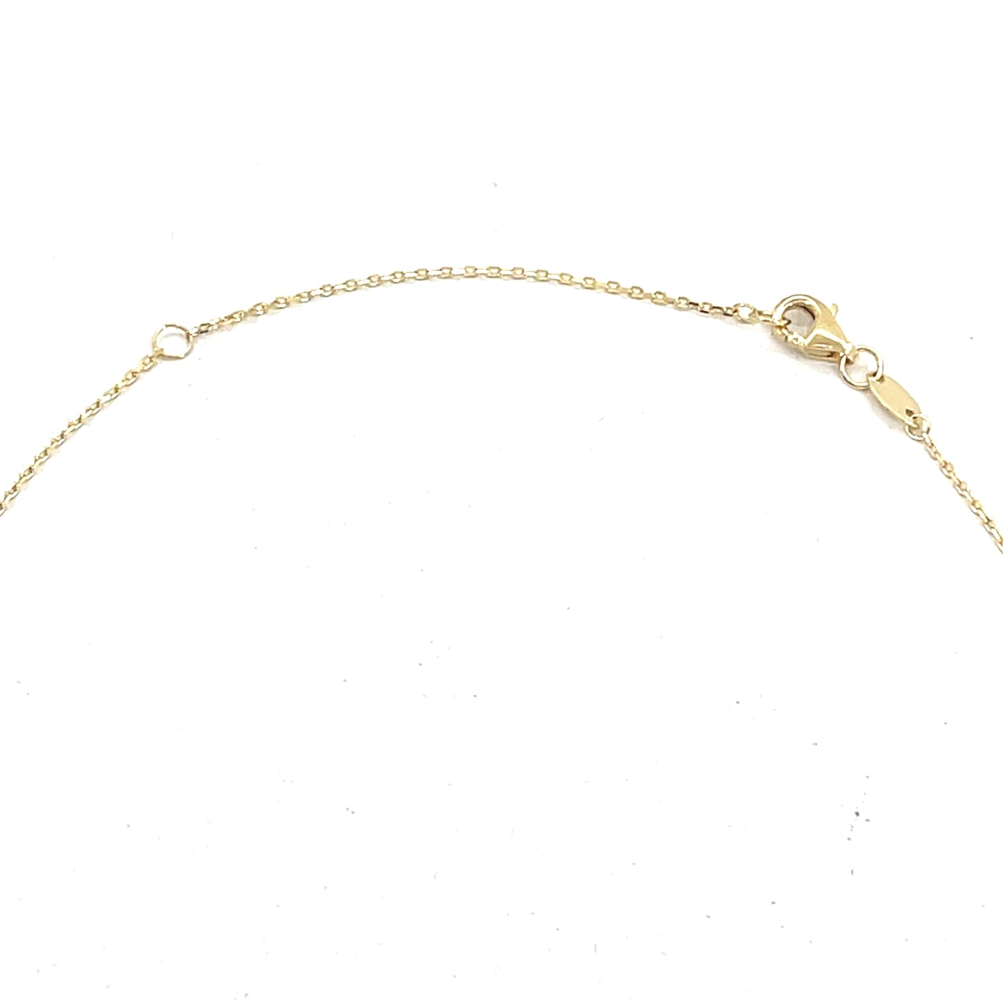 14K Yellow Gold Heart Pendant Necklace with Rolo Chain | 18 Inches