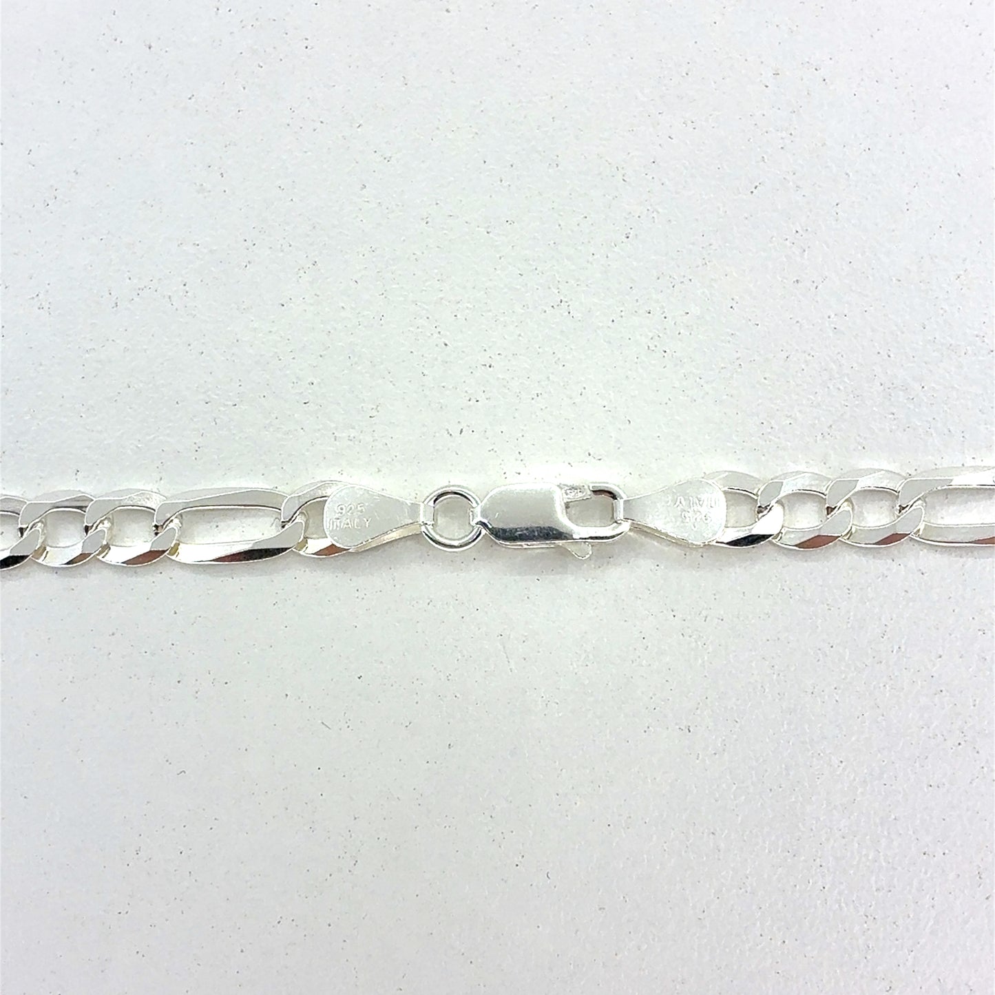 Sterling Silver Necklace | Figaro Style, 18 inch