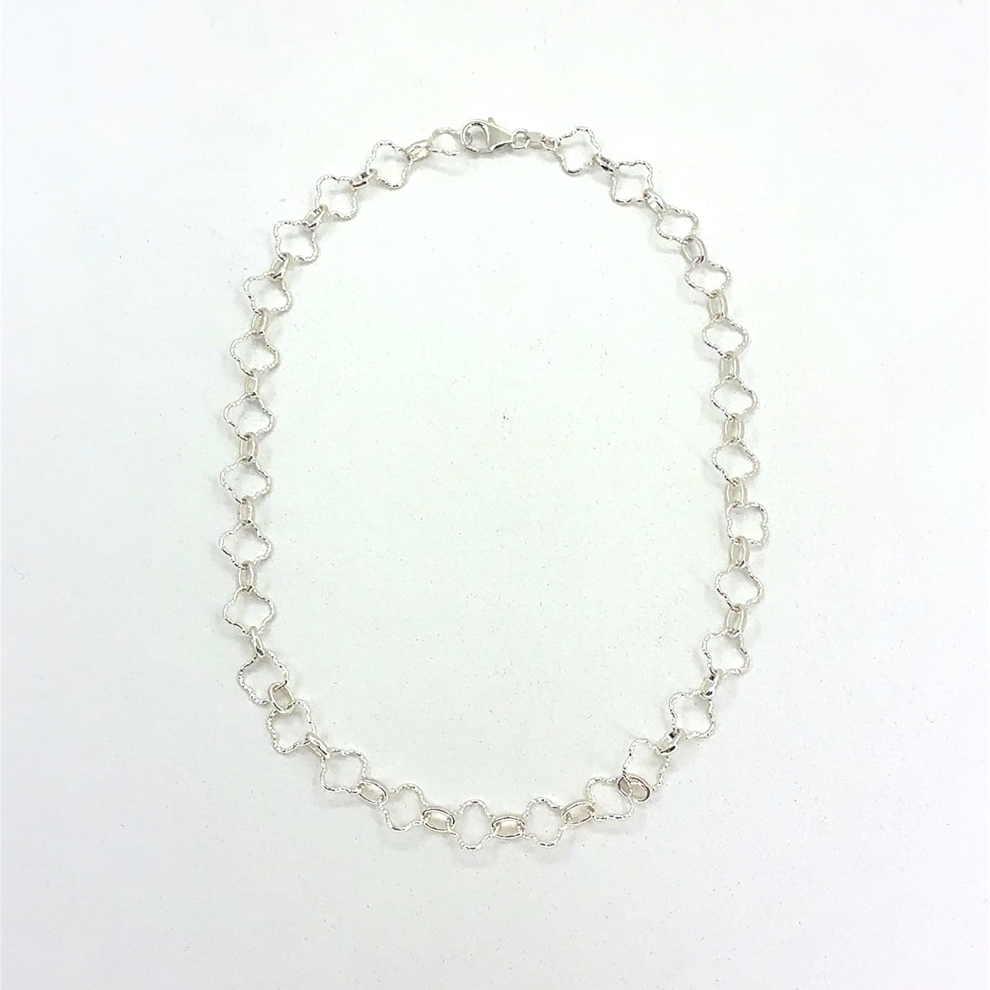 Sterling Silver Necklace | Quatrafoil Open Style, 16 inch