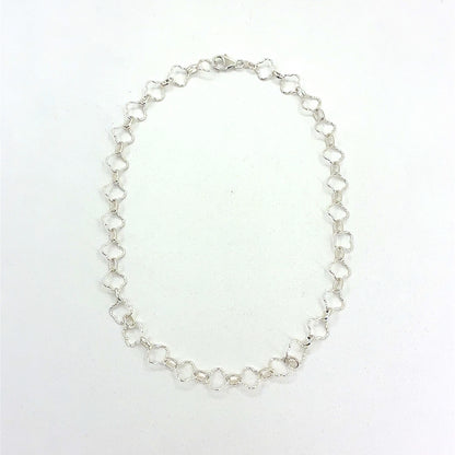 Sterling Silver Necklace | Quatrafoil Open Style, 16 inch