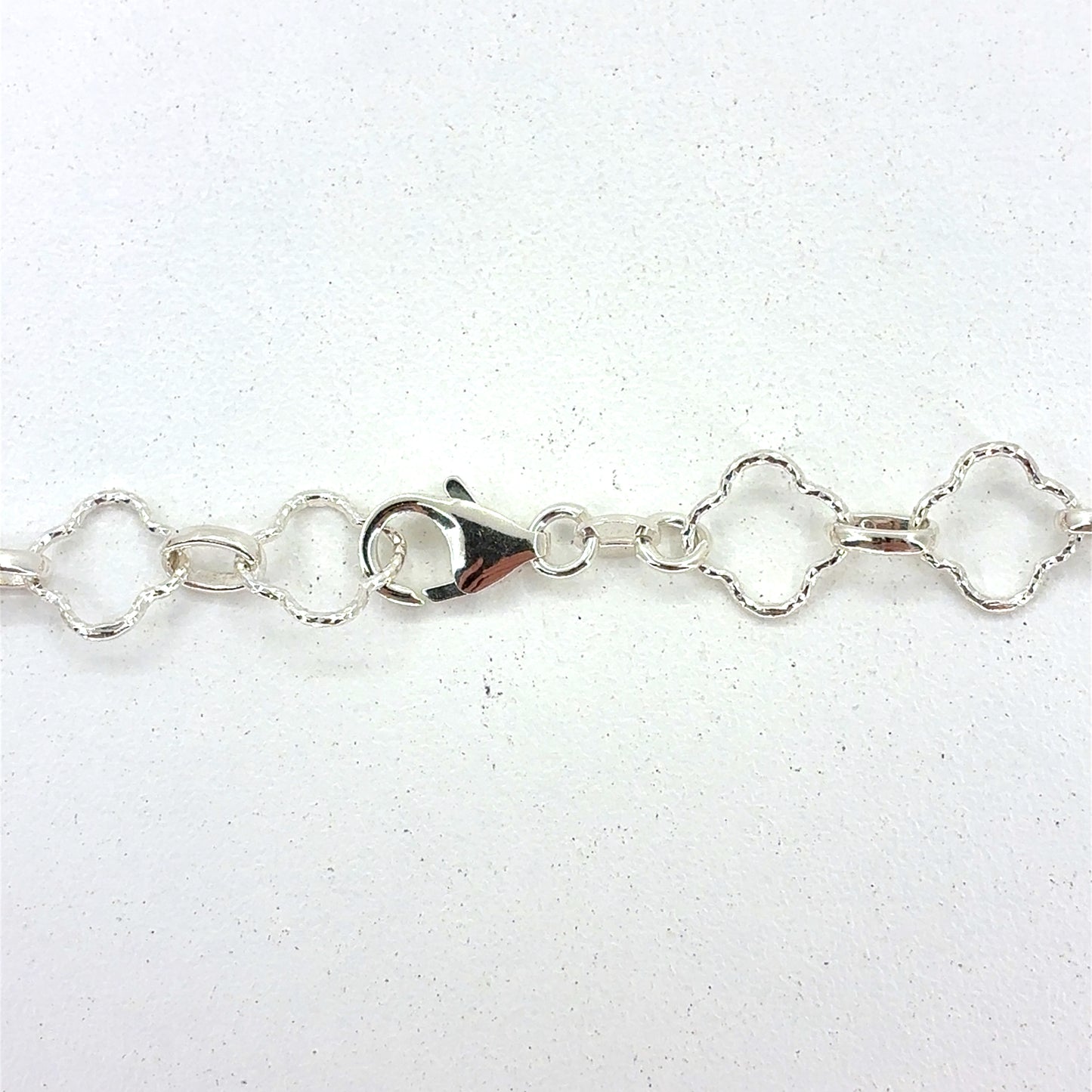 Sterling Silver Necklace | Quatrafoil Open Style, 16 inch