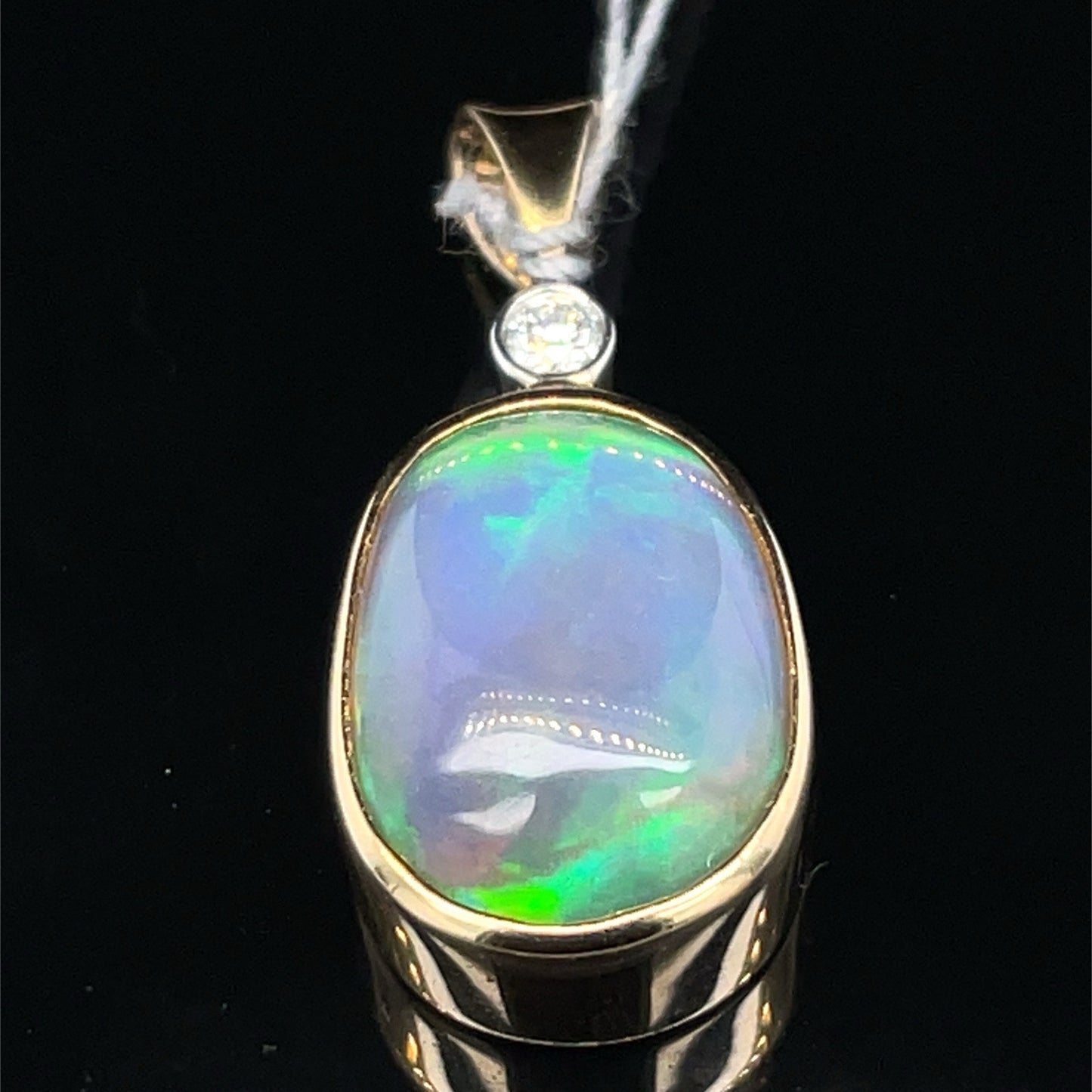 14k Yellow Gold Women’s Opal Pendant 4.50g 0